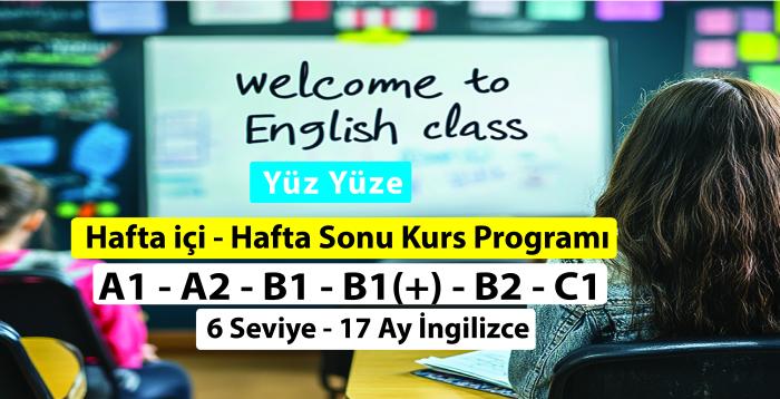 A1 - A2 - B1 - B1(+) - B2 - C1 İngilizce'nin tamamı 6 Kur